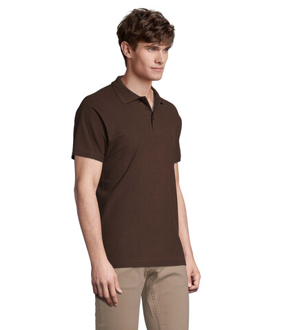 SPRING II MEN Polo 210g - Chocolate bedrucken, Art.-Nr. S11362-CH-S SPRING II MEN Polo 210g - Chocolate bedrucken, Art.-Nr. S11362-CH-S