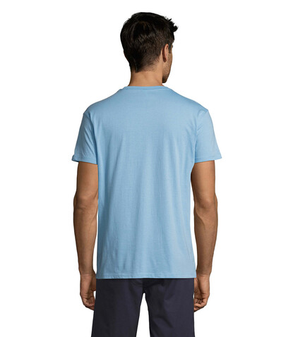 REGENT Uni T-Shirt 150g - Sky Blue bedrucken, Art.-Nr. S11380-SK-XXL REGENT Uni T-Shirt 150g - Sky Blue bedrucken, Art.-Nr. S11380-SK-XXL