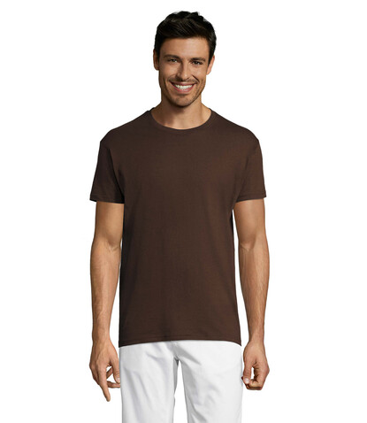 REGENT Uni T-Shirt 150g - Chocolate bedrucken, Art.-Nr. S11380-CH-XL