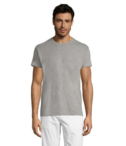 REGENT Uni T-Shirt 150g - Graue Melange bedrucken, Art.-Nr. S11380-GM-5XL REGENT Uni T-Shirt 150g - Graue Melange bedrucken, Art.-Nr. S11380-GM-5XL