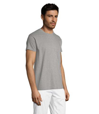 REGENT Uni T-Shirt 150g - Graue Melange bedrucken, Art.-Nr. S11380-GM-5XL REGENT Uni T-Shirt 150g - Graue Melange bedrucken, Art.-Nr. S11380-GM-5XL