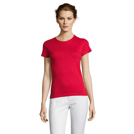 MISS DAMENT-SHIRT 150g - Red bedrucken, Art.-Nr. S11386-RD-XXL
