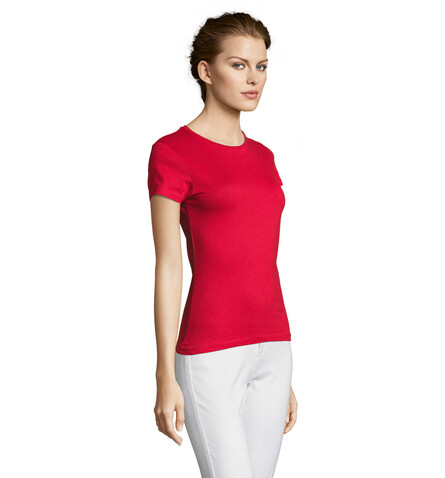 MISS DAMENT-SHIRT 150g - Red bedrucken, Art.-Nr. S11386-RD-S MISS DAMENT-SHIRT 150g - Red bedrucken, Art.-Nr. S11386-RD-S