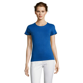 MISS DAMENT-SHIRT 150g - Royal Blue bedrucken, Art.-Nr. S11386-RB-XXL