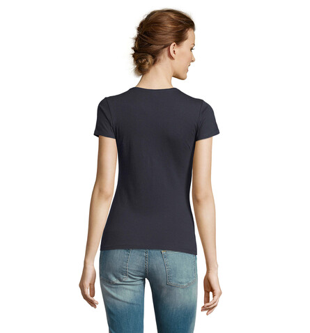 MISS DAMENT-SHIRT 150g - Navy bedrucken, Art.-Nr. S11386-NY-S MISS DAMENT-SHIRT 150g - Navy bedrucken, Art.-Nr. S11386-NY-S