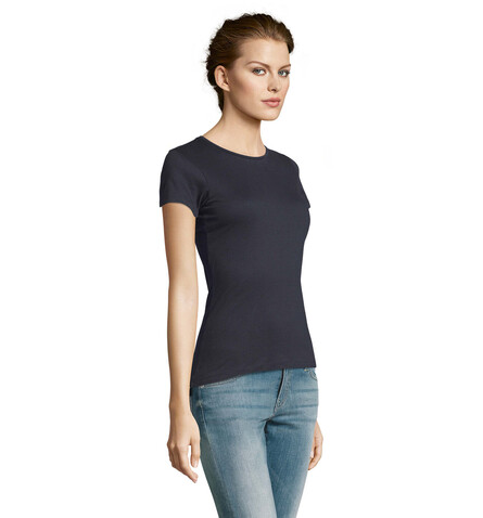 MISS DAMENT-SHIRT 150g - Navy bedrucken, Art.-Nr. S11386-NY-S MISS DAMENT-SHIRT 150g - Navy bedrucken, Art.-Nr. S11386-NY-S