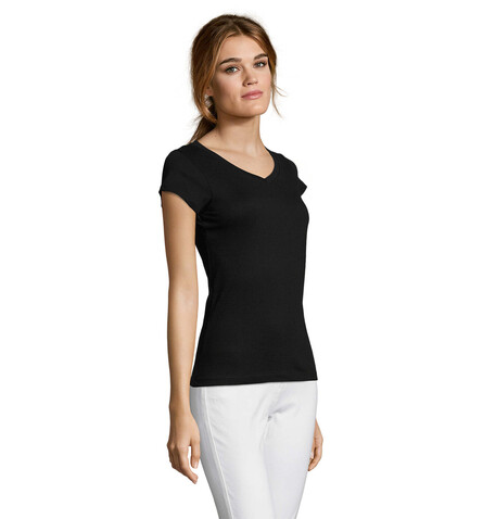 MOON DAMENT-SHIRT 150g - Deep Black bedrucken, Art.-Nr. S11388-DB-3XL MOON DAMENT-SHIRT 150g - Deep Black bedrucken, Art.-Nr. S11388-DB-3XL