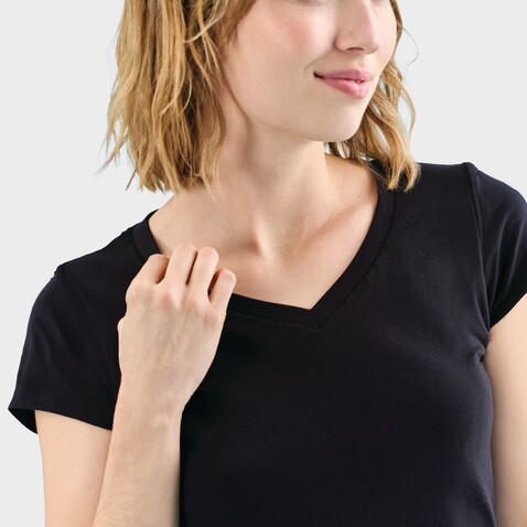 MOON DAMENT-SHIRT 150g - Deep Black bedrucken, Art.-Nr. S11388-DB-3XL MOON DAMENT-SHIRT 150g - Deep Black bedrucken, Art.-Nr. S11388-DB-3XL