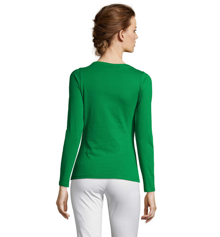 MAJESTIC DAMENT-SHIRT 150g - Kelly Green bedrucken, Art.-Nr. S11425-KG-S