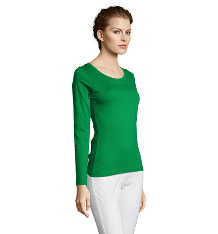 MAJESTIC DAMENT-SHIRT 150g - Kelly Green bedrucken, Art.-Nr. S11425-KG-S