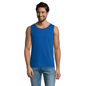 JUSTIN MEN&amp;#039;S TANK TOP 150 - Royal Blue bedrucken, Art.-Nr. S11465-RB-XXL
