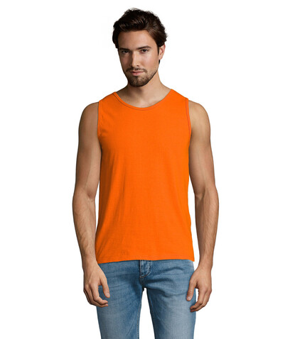 JUSTIN MEN'S TANK TOP 150 - Orange bedrucken, Art.-Nr. S11465-OR-M