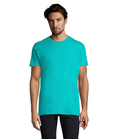 IMPERIAL MEN T-Shirt 190g - Karibik Blau bedrucken, Art.-Nr. S11500-CB-XL