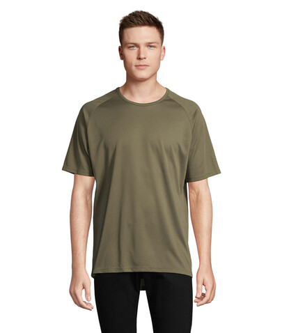SPORTY MEN T-Shirt - Army bedrucken, Art.-Nr. S11939-AR-XXL