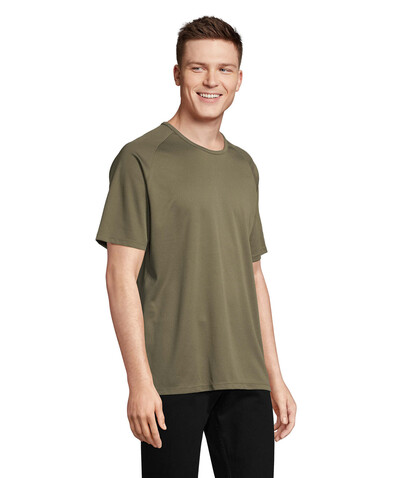 SPORTY MEN T-Shirt - Army bedrucken, Art.-Nr. S11939-AR-XXL