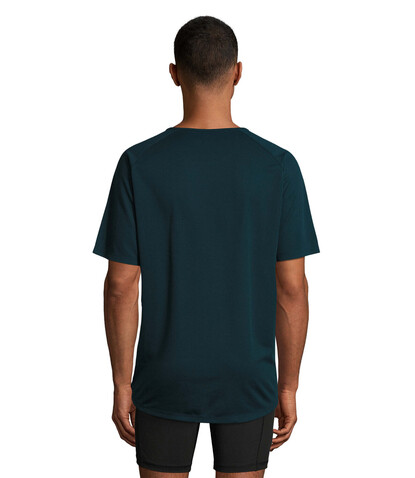 SPORTY MEN T-Shirt - Petroleum Blau bedrucken, Art.-Nr. S11939-PB-3XL