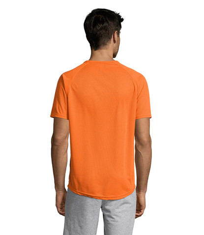 SPORTY MEN T-Shirt - Orange bedrucken, Art.-Nr. S11939-OR-M