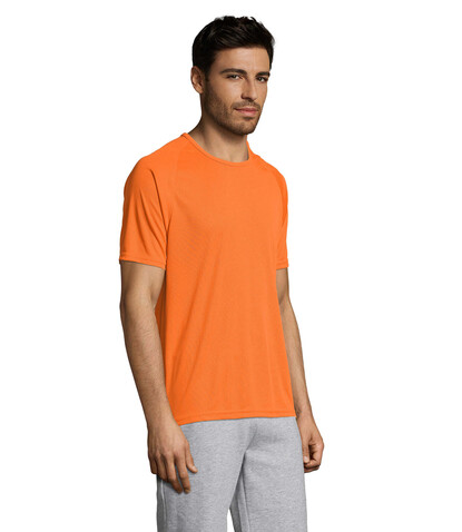 SPORTY MEN T-Shirt - Orange bedrucken, Art.-Nr. S11939-OR-M