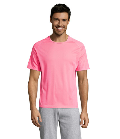 SPORTY MEN T-Shirt - Neon-Rosa 2 bedrucken, Art.-Nr. S11939-NP-XXS SPORTY MEN T-Shirt - Neon-Rosa 2 bedrucken, Art.-Nr. S11939-NP-XXS