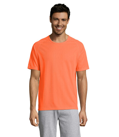 SPORTY MEN T-Shirt - Neon Orange bedrucken, Art.-Nr. S11939-NO-L SPORTY MEN T-Shirt - Neon Orange bedrucken, Art.-Nr. S11939-NO-L