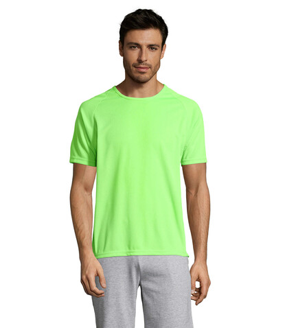 SPORTY MEN T-Shirt - Neon Green bedrucken, Art.-Nr. S11939-NG-3XL SPORTY MEN T-Shirt - Neon Green bedrucken, Art.-Nr. S11939-NG-3XL