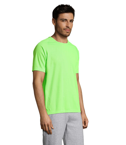 SPORTY MEN T-Shirt - Neon Green bedrucken, Art.-Nr. S11939-NG-3XL SPORTY MEN T-Shirt - Neon Green bedrucken, Art.-Nr. S11939-NG-3XL