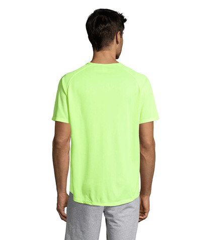 SPORTY MEN T-Shirt - Neon Yellow bedrucken, Art.-Nr. S11939-NE-S
