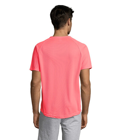 SPORTY MEN T-Shirt - Neon Coral bedrucken, Art.-Nr. S11939-NC-S SPORTY MEN T-Shirt - Neon Coral bedrucken, Art.-Nr. S11939-NC-S