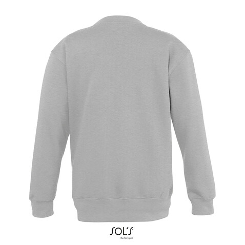NEW SUPREME KINDER 280g - Graue Melange bedrucken, Art.-Nr. S13249-GM-XL