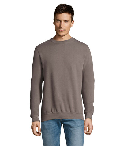 NEW SUPREME SWEATER 280g - Flannel Grey bedrucken, Art.-Nr. S13250-FL-3XL