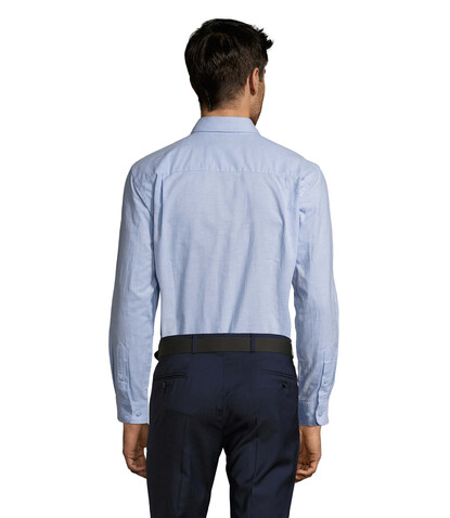 BOSTON OXFORD MEN'S SHIRT - Sky Blue bedrucken, Art.-Nr. S16000-SK-XL