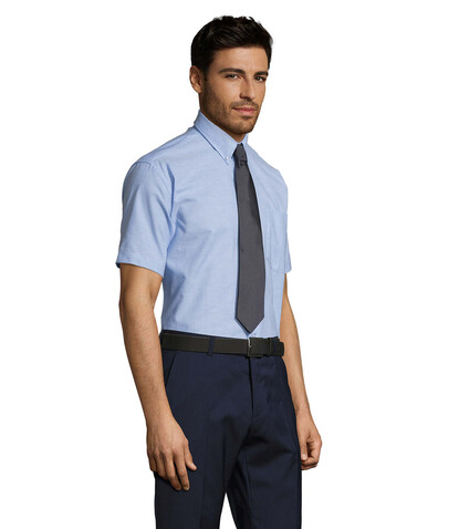 BRISBANE OXFORD MEN'S SHIRT - Sky Blue bedrucken, Art.-Nr. S16010-SK-S