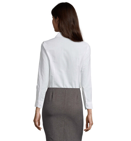 EMBASSY WOMEN SHIRT OXFORD - White bedrucken, Art.-Nr. S16020-WH-XS EMBASSY WOMEN SHIRT OXFORD - White bedrucken, Art.-Nr. S16020-WH-XS