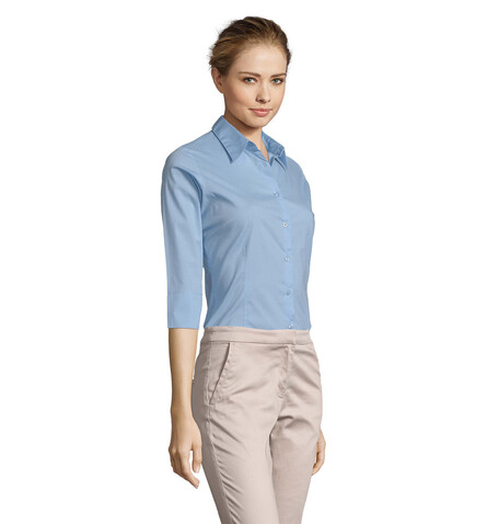 EFFECT STRETCH WOMEN SHIRT - Bright Sky bedrucken, Art.-Nr. S17010-BF-XXL