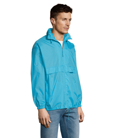 SURF Unisex Windbreaker - Atoll-Blau bedrucken, Art.-Nr. S32000-AL-M SURF Unisex Windbreaker - Atoll-Blau bedrucken, Art.-Nr. S32000-AL-M