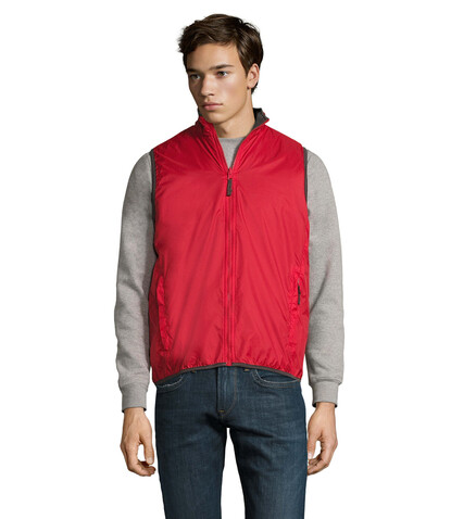 WINNER REVERSE BODYWARMER - Red bedrucken, Art.-Nr. S44001-RD-S