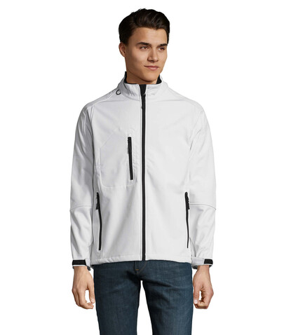 RELAX HERREN JACKE 340g - White bedrucken, Art.-Nr. S46600-WH-L RELAX HERREN JACKE 340g - White bedrucken, Art.-Nr. S46600-WH-L