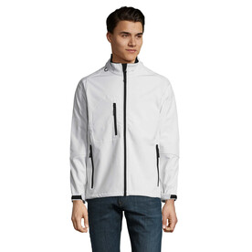 RELAX HERREN JACKE 340g - White bedrucken, Art.-Nr. S46600-WH-M