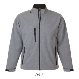 RELAX HERREN JACKE 340g - Graue Melange bedrucken, Art.-Nr. S46600-GM-XXL