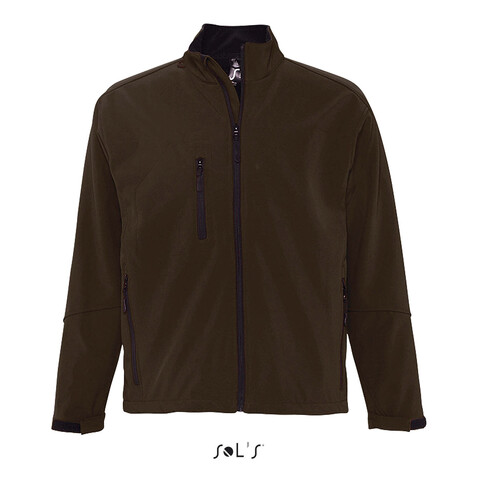 RELAX HERREN JACKE 340g - Dark Chocolate bedrucken, Art.-Nr. S46600-DC-M