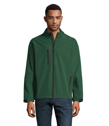 RELAX HERREN JACKE 340g - Bottle Green bedrucken, Art.-Nr. S46600-BO-3XL