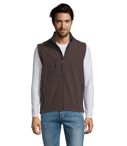 RALLYE MEN SOFTSHELL JACKET - Dark Chocolate bedrucken, Art.-Nr. S46601-DC-L