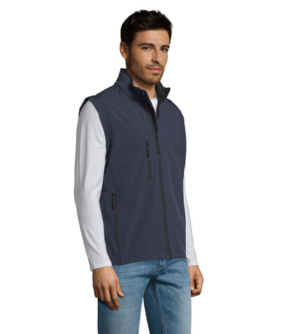 RALLYE MEN SOFTSHELL JACKET - French Navy bedrucken, Art.-Nr. S46601-FN-XXL
