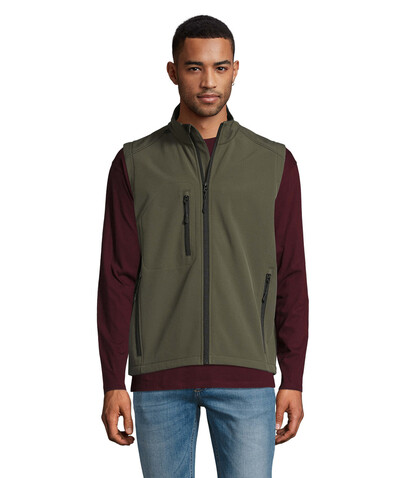 RALLYE MEN SOFTSHELL JACKET - Army bedrucken, Art.-Nr. S46601-AR-M