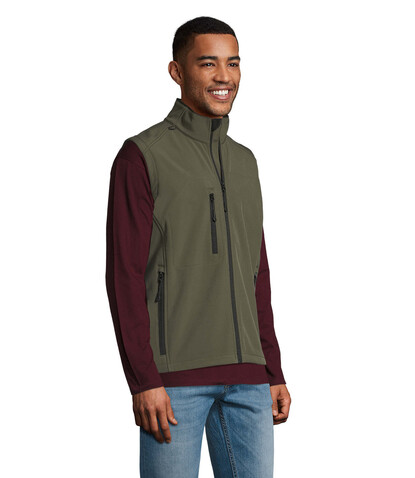 RALLYE MEN SOFTSHELL JACKET - Army bedrucken, Art.-Nr. S46601-AR-M