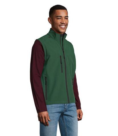 RALLYE MEN SOFTSHELL JACKET - Bottle Green bedrucken, Art.-Nr. S46601-BO-S RALLYE MEN SOFTSHELL JACKET - Bottle Green bedrucken, Art.-Nr. S46601-BO-S