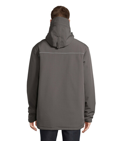 ROCK MEN WINTER SOFTSHELL - Anthrazitgrau bedrucken, Art.-Nr. S46604-CR-L
