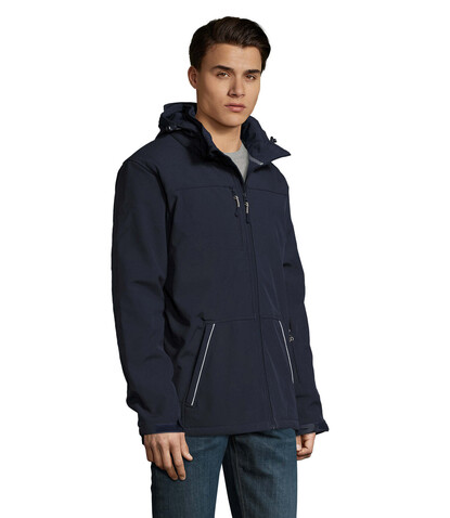 ROCK MEN WINTER SOFTSHELL - French Navy bedrucken, Art.-Nr. S46604-FN-XXL