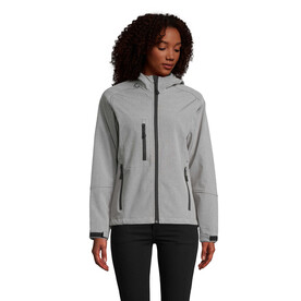REPLAY Damen Jacke 340g - Graue Melange bedrucken, Art.-Nr. S46802-GM-XXL