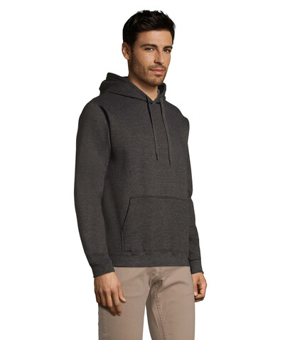SNAKE Hoodie - Charcoal Melange bedrucken, Art.-Nr. S47101-CE-L